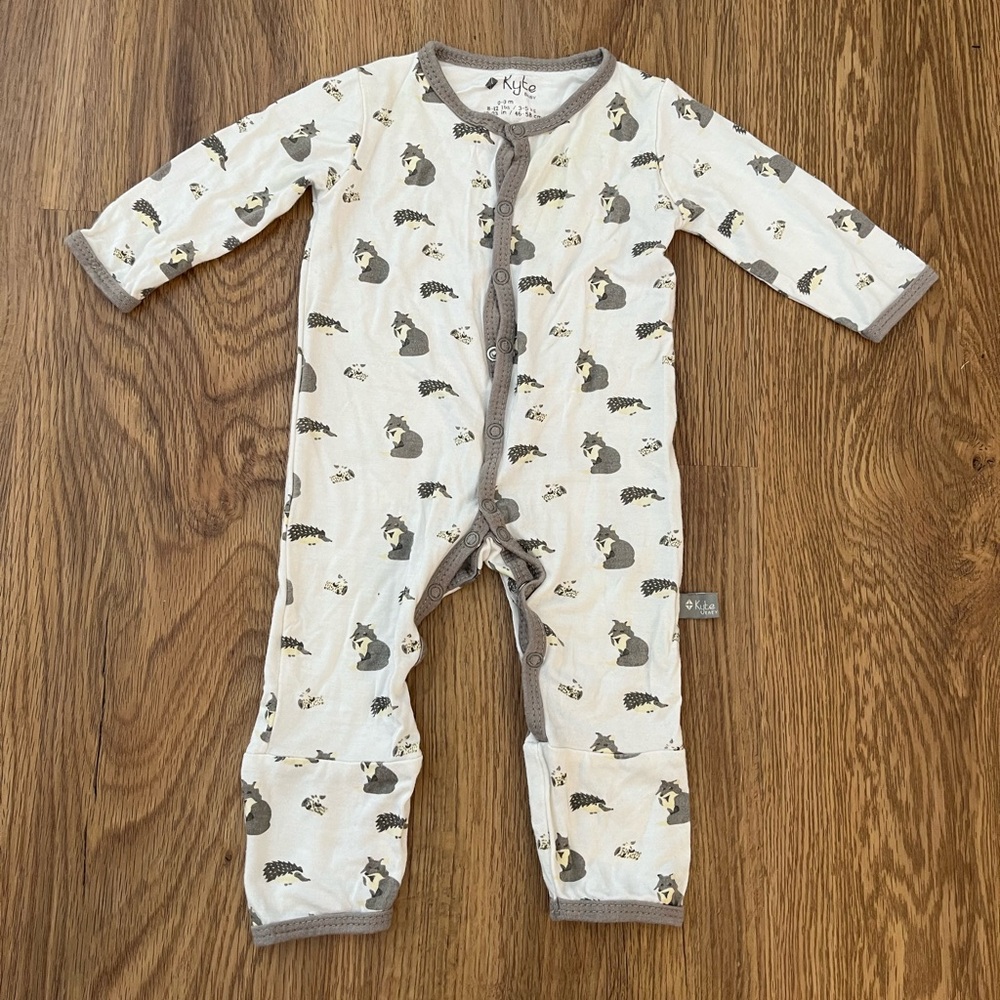 Kytebaby Original Print Woodland Snap bamboo sleeper